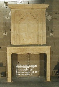 Reclaimed Louis XV Fireplace Mantel