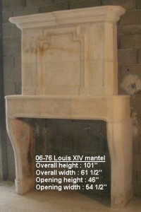 Reclaimed Louis XIV Fireplace Mantel