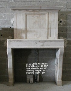 Reclaimed Louis XVI Fireplace Mantel