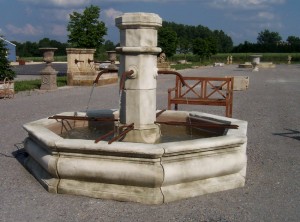 Rustic French Reclaimed Fountain