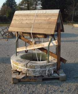 Antique Rustic French Well Head With Top