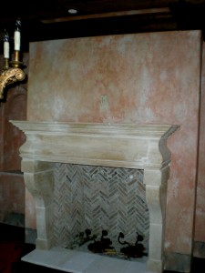 French Rustic Fireplace