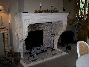 Rustic Reclaimed European Fireplace