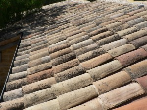 French roofing antique old france