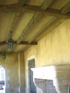 Old Reclaimed Chestnut Ceiling And Beams