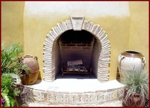 Rustic Reclaimed European Fireplace