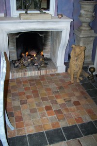 Recycled old french antique terracotta flooring