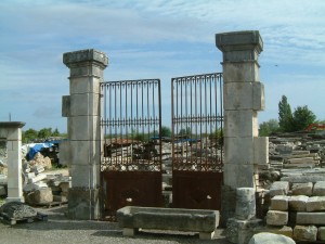 Reclaimed European Stone Gate Garden Element