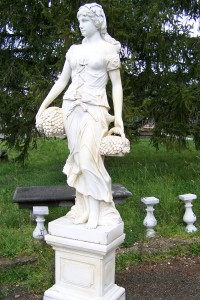 Ancient European Garden Statue Garden Element