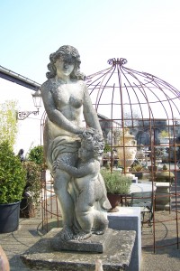 Ancient European Garden Statue Garden Element